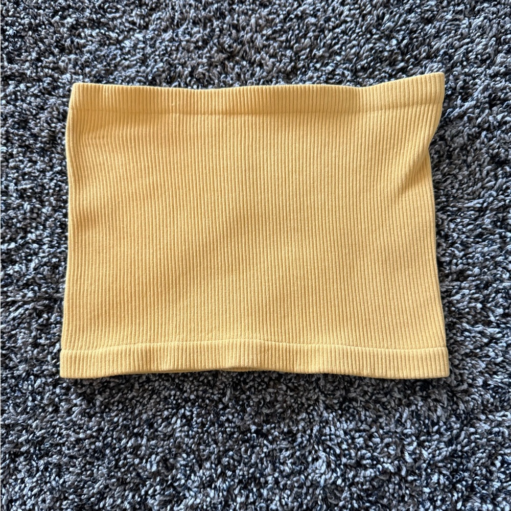 FP Yellow Ribbed Tube Top
